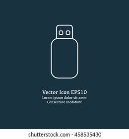 Vector illustration of flash drive icon