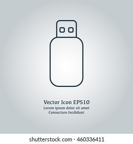 Vector illustration of flash drive icon