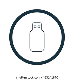 Vector illustration of flash drive icon