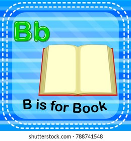 Flashcard Letter B Book Stock Vector (Royalty Free) 266075741 ...