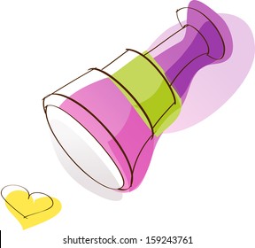 Vector illustration of a flashlight