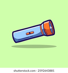Vector illustration flashlight highlight cartoon