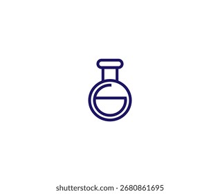 Ilustração vetorial de um balão em estilo minimalista sobre fundo branco