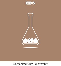 vector illustration flasks