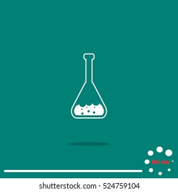 vector illustration flasks