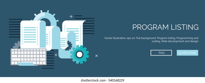 Vector illustration. Flat background. Coding, programming. SEO. Search engine optimization. App development, creation. Software, program code. Web design.