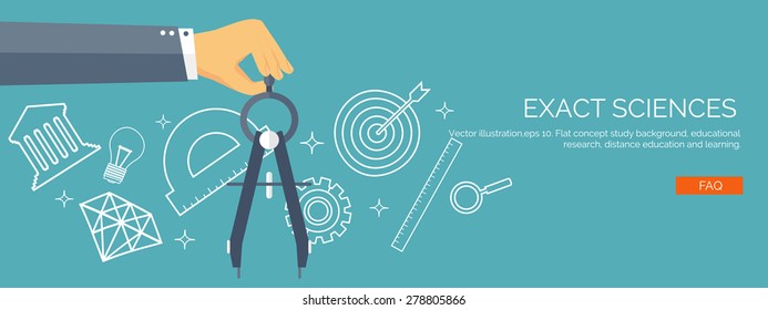 Vector illustration. Flat backgrounds set. Distance education and learning. Online courses and web school. Knowledge and information. Study process. E-learning.