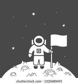 Vector illustration: flat black astronaut discovers a new planet with flag isolated on black background. Learning astronomy, astrophysics science and cosmic discovery,
Project start up and development