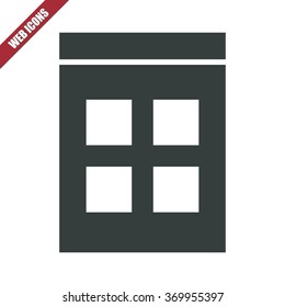Vector illustration of flat calendar icon . Can be used as company logo, badge, web interface and mobile application button, pictogram