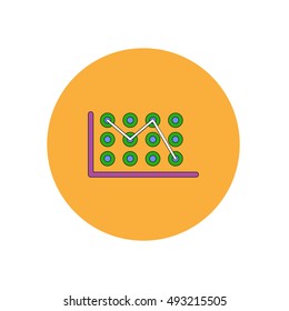 Vector illustration in flat design of business statistics