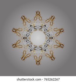Vector illustration. Flat design. Colorful snowflake Vector illustration. Vector winter snowflakes on colorful background. Snowflake icon, isolated. Icons, labels.