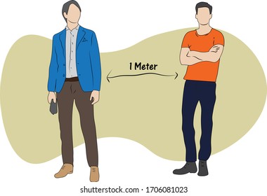 Ilustración vectorial diseño plano de Covid-19 anteriormente conocido como campaña de sensibilización sobre el virus Corona y acción que debe realizarse