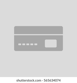 Vector illustration in flat design of credit card