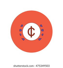Vector illustration in flat design of currency collect