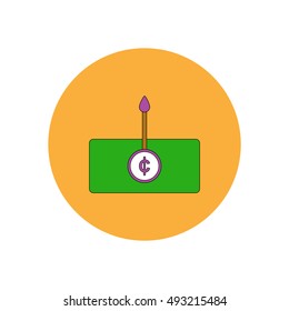 Vector illustration in flat design of currency rate