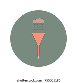 Vector illustration in flat design of drain pipe