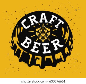 Vector illustration of flat design drink beer