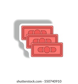 Vector illustration in flat design of financial vouchers