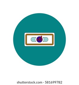 Vector illustration in flat design of financial voucher and column chart