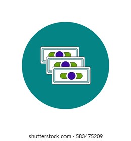 Vector illustration in flat design of financial vouchers
