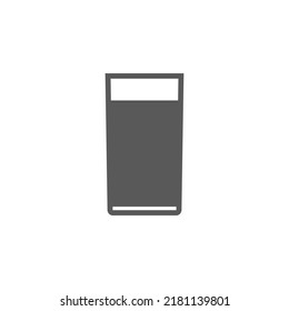 ilustración vectorial del icono de vidrio de diseño plano.