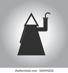 Vector illustration in flat design Halloween costume icon
