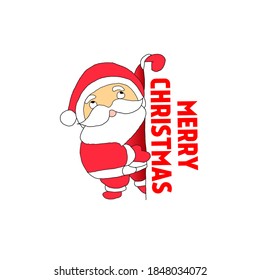 Vector illustration of flat design icon, cute christmas celebration symbol