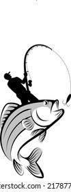 vector illustration flat design line art monocrom fishing hook for design graphic logo or logo