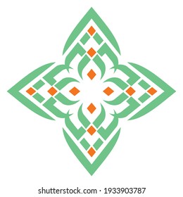 Vector illustration of flat design  logo, editable religious Islamic template. 4000 x 4000 pixel perfect.