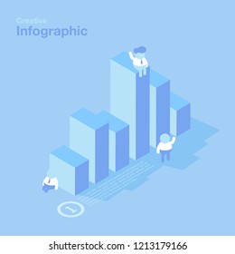 Vector illustration. Flat design modern Infographic dashboard of business marketing. 