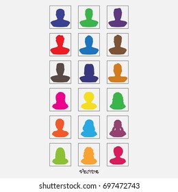 Vector illustration of flat design people characters. People, men and women, avatar icons. 
