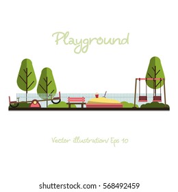 Vector illustration. Flat Design. Playground.