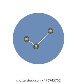 Vector illustration in flat design of progress statistics
