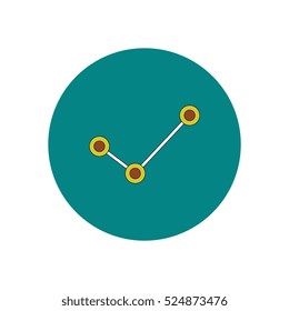 Vector illustration in flat design of progress statistics