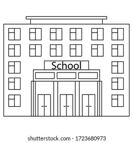 Vector illustration flat design. School Doodle