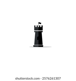 vector illustration of flat design, tower, fortress, kingdom, lighthouse, watchtower.