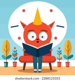 vector illustration flat design world book day concept