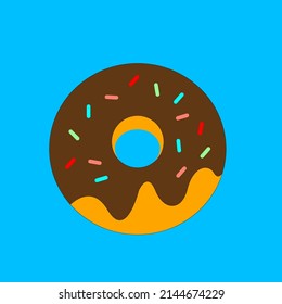 Vector illustration of flat donut menu icon restaurant menu banner