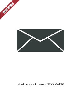 Vector illustration of flat envelope icon . Can be used as company logo, badge, web interface and mobile application button, pictogram