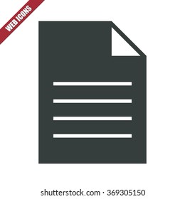 Vector illustration of flat file icon . Can be used as company logo, badge, web interface and mobile application button, pictogram