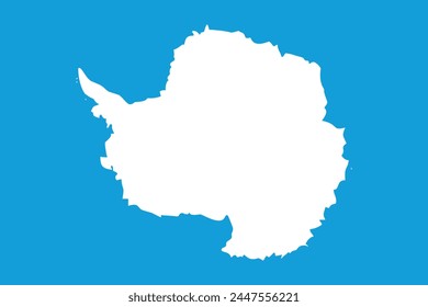 Vector illustration of the flat flag of Antartica 