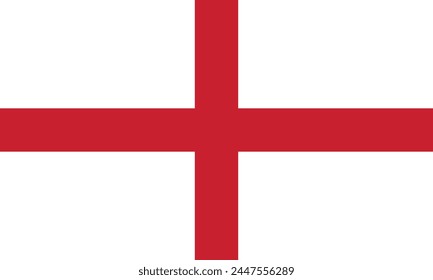 Ilustración vectorial de la bandera de Inglaterra 