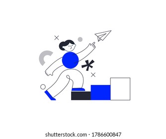 vector illustration. Flat growth concept.