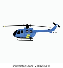 Vector illustration of flat helicopter.eps 10