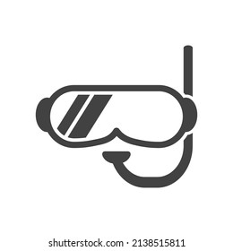 vector illustration flat icon design snorkeling, swimming, diving etc