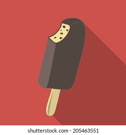 vector illustration flat icon ice cream