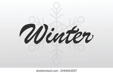 Vector illustration. Flat landscape. Snowy background. Snowdrifts. Snowfall. Clear blue sky. Blizzard. Cartoon wallpaper. Cold weather. Winter season. Empty template design with copy space