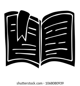 Vector Illustration Flat Line Icon, Sign, Symbol of School Education Literature Book. Graphic Design Abstract Art, Elements, Isolated, Outline, Silhouette, Logo, Object, for Poster and Print.