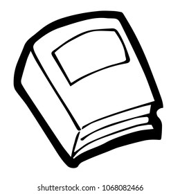 Vector Illustration Flat Line Icon, Sign, Symbol of School Education Literature Book. Graphic Design Abstract Art, Elements, Isolated, Outline, Silhouette, Logo, Object, for Poster and Print.