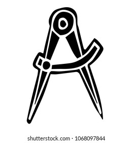 Vector Illustration Flat Line Icon, Sign, Symbol of School Education Pencil Drawing. Graphic Design Abstract Art, Elements, Isolated, Outline, Silhouette, Logo, Object, for Poster and Print.